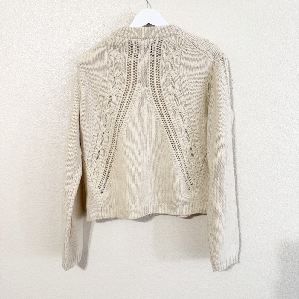 Zadig & Voltaire Morley Rhinestone Embellished Cable-Knit Sweater NEW size large - Picture 9 of 12